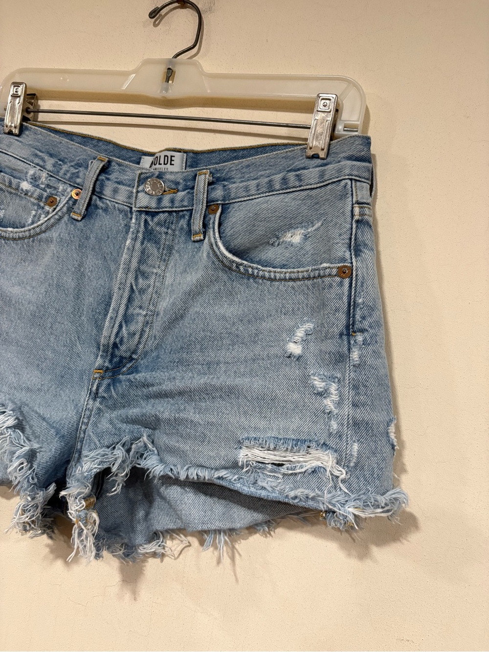 Agolde Parker Vintage Cut Off Short in Swap-meet sz 25 - Picture 7 of 13